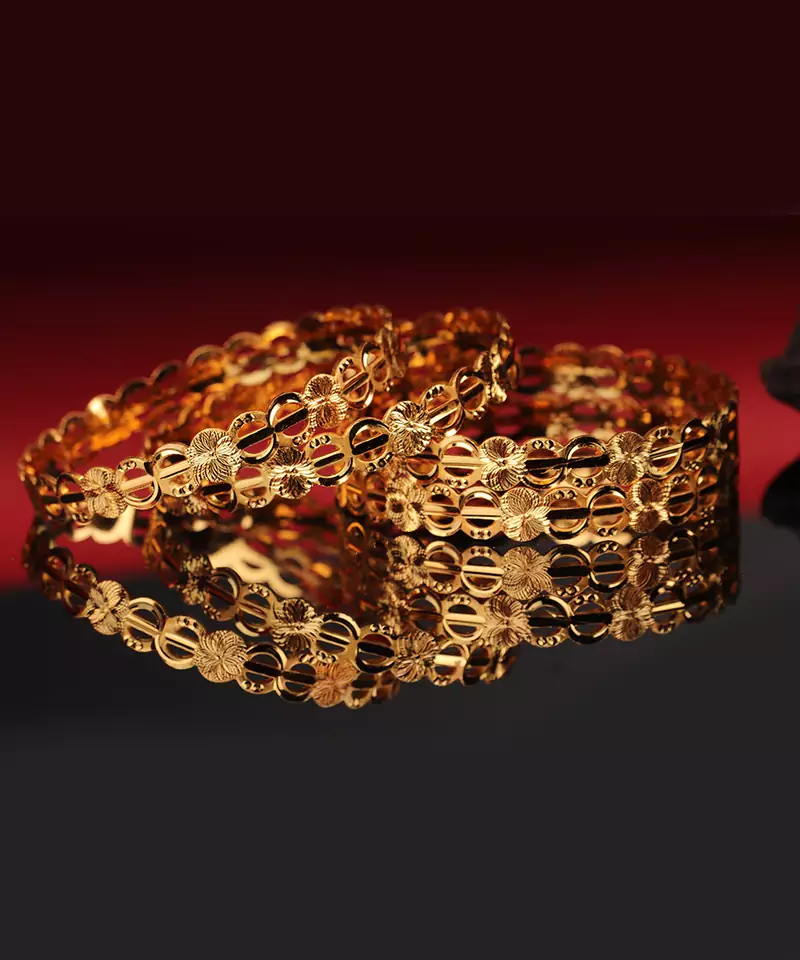 Gold Plated Bangle Set of 4