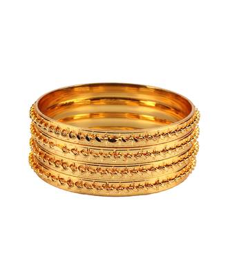 Gold Plated Bangles Set of 4 2