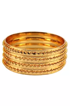 Gold Plated Bangles Set of 4