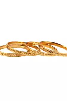 Gold Plated Bangles Set of 4
