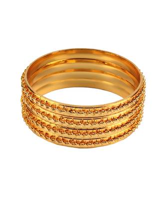Gold Plated Bangles Set of 4 6