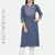 INDIGO HANDBLOCK PRINTED KURTA