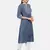 INDIGO HANDBLOCK PRINTED KURTA