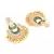 Green Gold Plated Stone Jhumkas