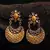 Yellow Gold Plated Chandbali Earrings