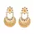Yellow Gold Plated Chandbali Earrings
