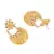 Yellow Gold Plated Chandbali Earrings