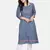 INDIGO HANDBLOCK PRINTED KURTA
