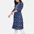 indigo handblock printed kurta