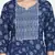 indigo handblock printed kurta