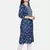 indigo handblock printed kurta