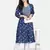 indigo handblock printed kurta