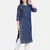 INDIGO HANDBLOCK PRINTED KURTA