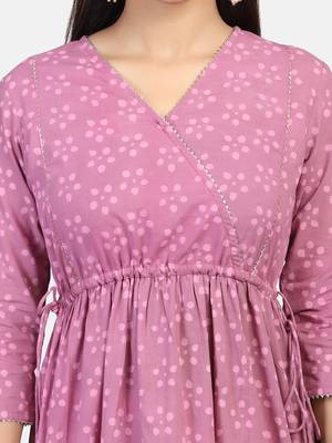 Pink Handblock Printed Kurta 5