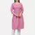PINK HANDBLOCK PRINTED KURTA