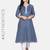 indigo handblock printed kurta