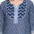 indigo handblock printed kurta