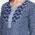 indigo handblock printed kurta