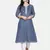 indigo handblock printed kurta