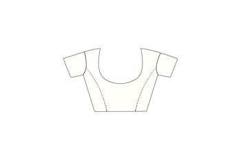 Off White Colour Embroidered Work Organza Saree With Blouse 3
