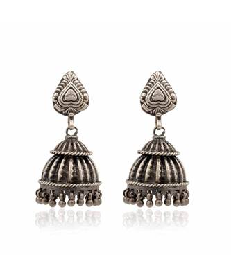 Joypur Wala Oxidised Jhumki Earrings 1