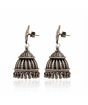 Joypur Wala Oxidised Jhumki Earrings 2