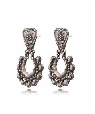 Joypur Wala Peacock Oxidised Earrings 2