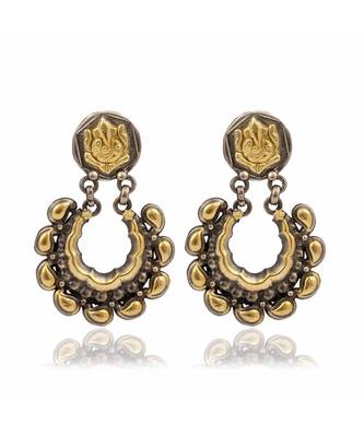 Joypur Wala Dual Toned Ganesha Earrings 1