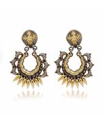 Joypur Wala Kali Mata Oxidised Earrings