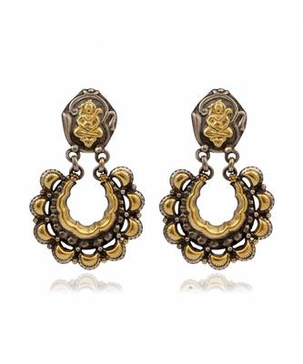 Joypur Wala Shiv Ji Dual Tone Earrings 1