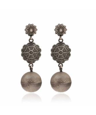 Joypur Wala Three Layered Oxidised Earrings 1