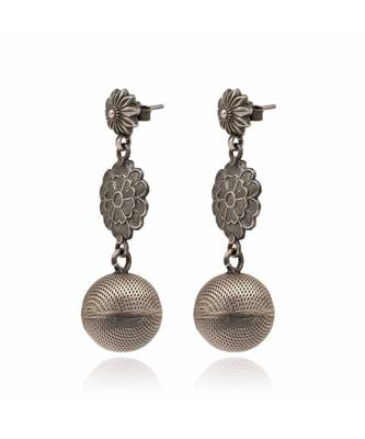 Joypur Wala Three Layered Oxidised Earrings 2
