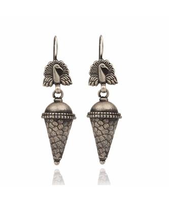 Joypur Wala Peacock Cone Shaped Earrings 1