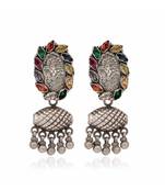 Joypur Wala Multi-coloured Stone work Earrings