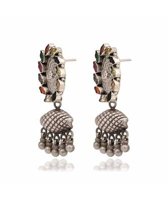 Joypur Wala Multi-coloured Stone work Earrings 2