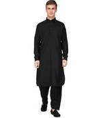 Black cotton kurta & pajama