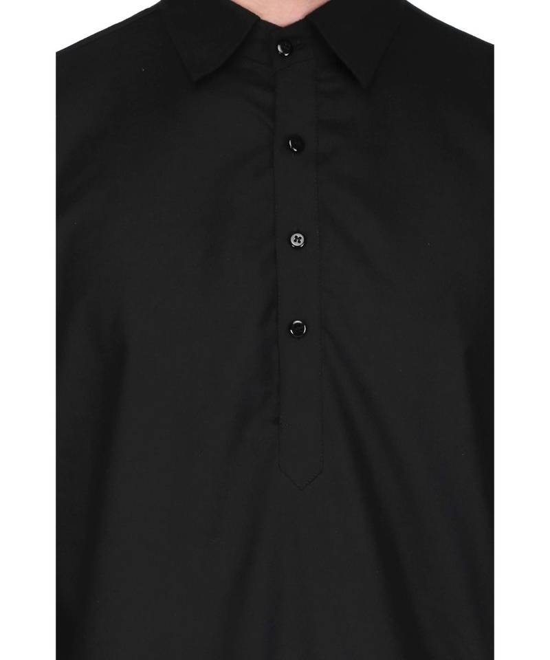 Black cotton kurta & pajama