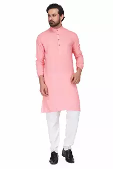 Pink rayon kurta & pajama