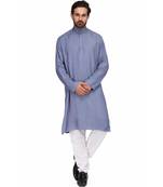 Blue rayon kurta & pajama