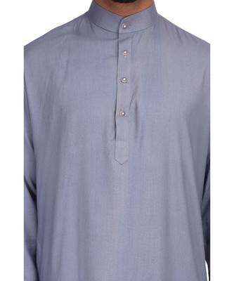 Blue rayon kurta & pajama 6