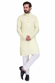 Light yellow kurta & pajama