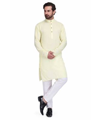 Light yellow kurta & pajama 1