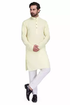 Light yellow kurta & pajama