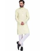 Light yellow kurta & pajama