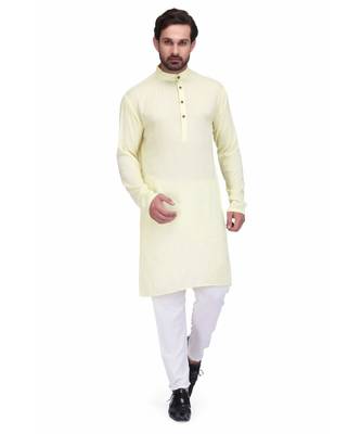 Light yellow kurta & pajama 2