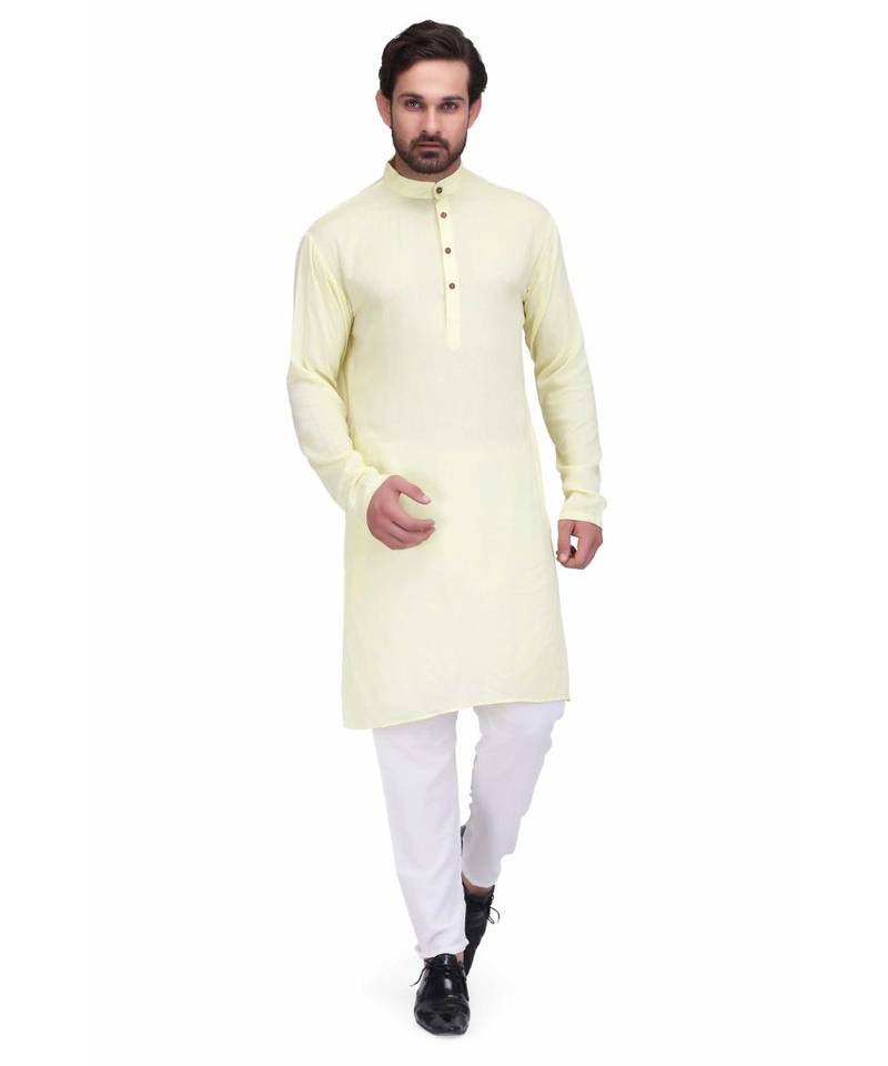 Light yellow kurta & pajama