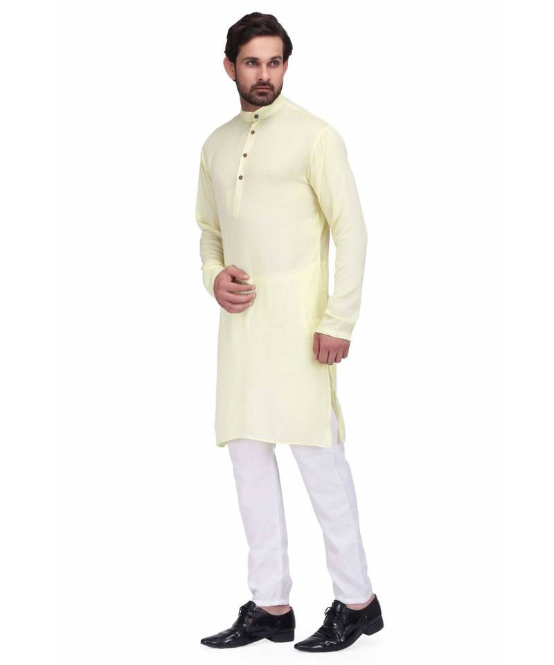 Light yellow kurta & pajama
