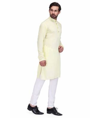 Light yellow kurta & pajama 4