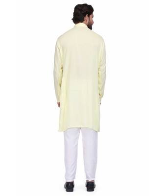Light yellow kurta & pajama 5