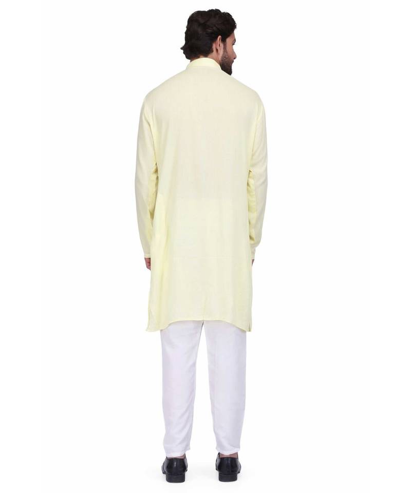 Light yellow kurta & pajama